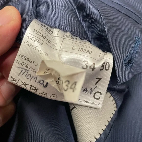 Canali Blazer Suit Jacket Sz 40R Plaid‎ Wool Dual Vent 2 Button #2 - Picture 9 of 14